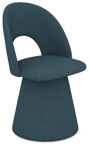 Тапициран трапезен стол в петролен цвят Kalo – Makamii