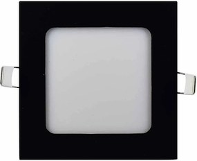 LED панел GRID, черен, 6W, 4000K