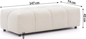 Бежова табуретка Albane – Ropez