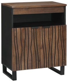 Sonata H Страничен шкаф 60x33.5x75 см от масивно дърво и обработено дърво