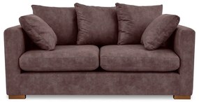 Тъмнокафяв диван от изкуствена кожа 175 cm Hamburg – Scandic