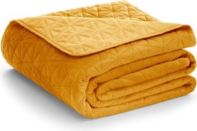 Жълто капитонирано покривало за легло 240x260 cm Laila – Restilo
