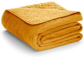 Жълто капитонирано покривало за легло 240x260 cm Laila – Restilo