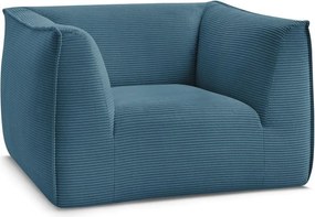 Синьо кресло от рипсено кадифе Giorgia – Bobochic Paris