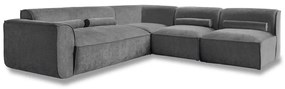 Сив ъглов диван (десен ъгъл) Flex Felix – Miuform
