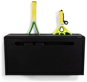 Черна метална накланяща се висяща стойка за обувки Sportiva – Spinder Design