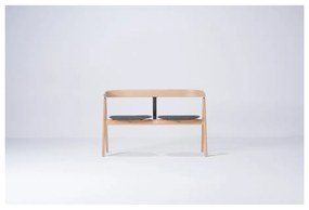 Пейка от дъбова дървесина със сива седалка Ava - Gazzda