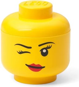 Жълта кутия за съхранение Wink, ø 10,6 cm - LEGO®