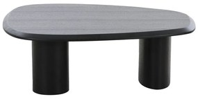 Черна масичка за кафе с ясенов плот 78x96 cm Tirano – House Nordic