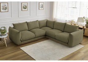 Светлозелен ъглов диван Ernest – Bobochic Paris