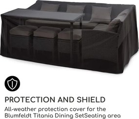 Blumfeldt Titania Raincover, защитно покривало, 100 % полиестер, защита срещу атмосферни влияния, черно