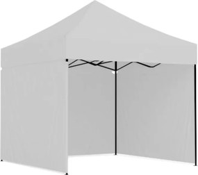 Тристенна парти палатка без прозорци Черен 3m x 3m
