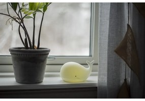 Бяла LED детска нощна светлина Whale – Star Trading