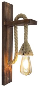 Стенно осветително тяло AHSAP 1xE27/40W/230V бор/орех