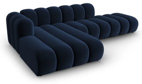 Тъмносин ъглов диван (ляв ъгъл) Lupine – Micadoni Home