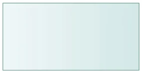 345074 vidaXL Плот за маса прозрачен 50x100 см закалено стъкло