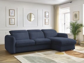 Тъмносин ъглов диван Achille – Bobochic Paris