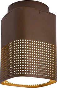 Nordlux - Външно таванно осветително тяло SIDARA 1xE27/15W/230V IP54 кафяво