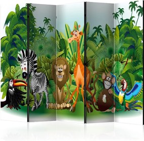 Разделител от 5 части - Jungle Animals II [Разделители на стаи]