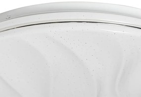 Таванна лампа бяла 38 см с LED с дистанционно управление - Damla