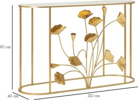 Конзолна маса в златисто 40x120 cm Flow – Mauro Ferretti