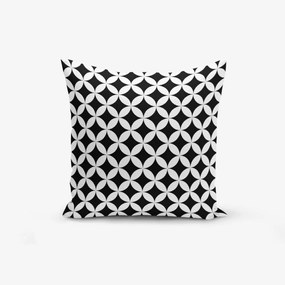 Черно-бяла калъфка за възглавница със смес от памук Черно-бяла геометрична, 45 x 45 cm - Minimalist Cushion Covers