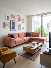 Ъглов диван Siena-Brown-Left