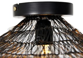 Ориенталски таванен аплик черен 45 см - Vadi