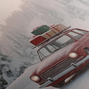 Картина на платно – Коледна кола на сбъднати желания