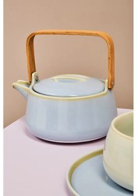 Син порцеланов чайник 1 l Juna - Premier Housewares