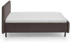 Антрацитно двойно легло 140x200 cm тапицирано с място за съхранение с включена подматрачна рамка Primo – Meise Möbel