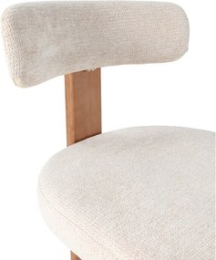 Кремави тапицирани трапезни столове в комплект 2 бр. Nadia – MOME