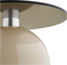 Кръгла странична масичка със стъклен плот ø 40 cm Ravello – House Nordic