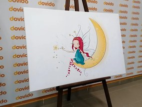 Картина на платно – Магическа фея на луната
