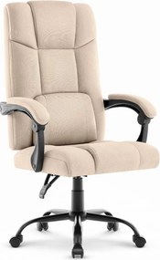 Ергономичен офис стол CABRO C505 до 150 кг бежов
