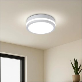 Brilagi - LED външно таванно осветително тяло BENE LED/18W/230V Ø 21,5 см бяло IP54