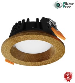 APLED - LED Лампа RONDO WOODLINE LED/3W/230V 3000K Ø 9 см дъб масивнo дървo