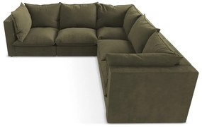 Ъглов диван в цвят каки Manao – Makamii