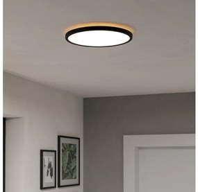 Eglo 901438-LED Плафон за баня ROVITO 13,9W/230V Ø 30 см IP44 черен