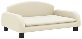 3196364 vidaXL Детски диван кремав 70x45x30 см изкуствена кожа