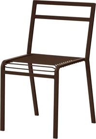 Тъмнокафяв градински стол метален Oto – noo.ma