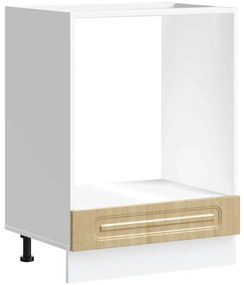 853520 vidaXL Шкаф за фурна, Kalmar, дъб сонома, инженерно дърво