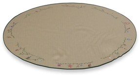 Бежов памучен кръгъл килим за под елхата с коледен мотив ø 130 cm Hammershøi Christmas – Kähler Design