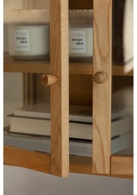 Маса за телевизор от декор от дъб в естествен цвят 160x50x40 cm Ceci – MOME