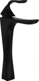 Mexen Estrella висока смесителна батерия за мивка, черна - 72310-70