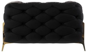 Черно кадифено кресло Chelsea Bis – Ropez