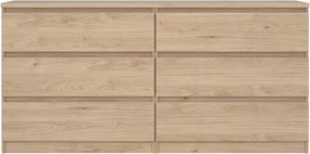 Скрин от декор от дъб в естествен цвят 154x76x50 cm Naia – Tvilum