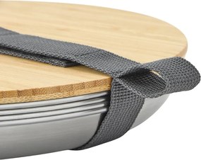 Чинии в комплект 4 бр. от неръждаема стомана в сребрист цвят ø 25,5 cm – Black + Blum