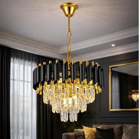 Brilagi - Полилей на верига ECLIPSE 5xE14/10W/230V диаметър 38 cm черен/златист