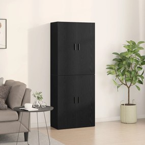 Sonata H Cabinets 2 бр Черен дъб 69,5x34x180 см Инженерна дървесина